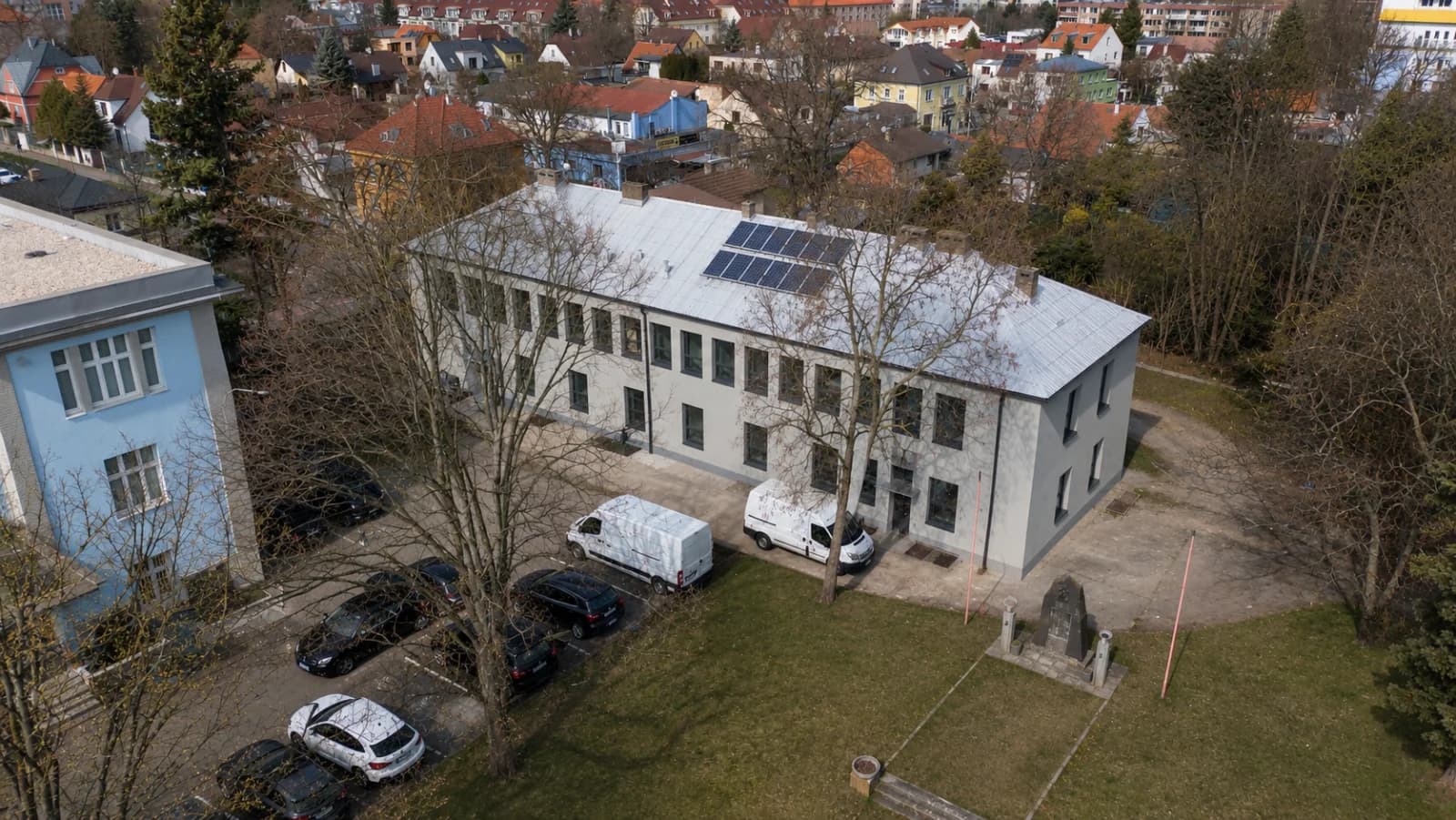 Beranových 698 — letecký pohled